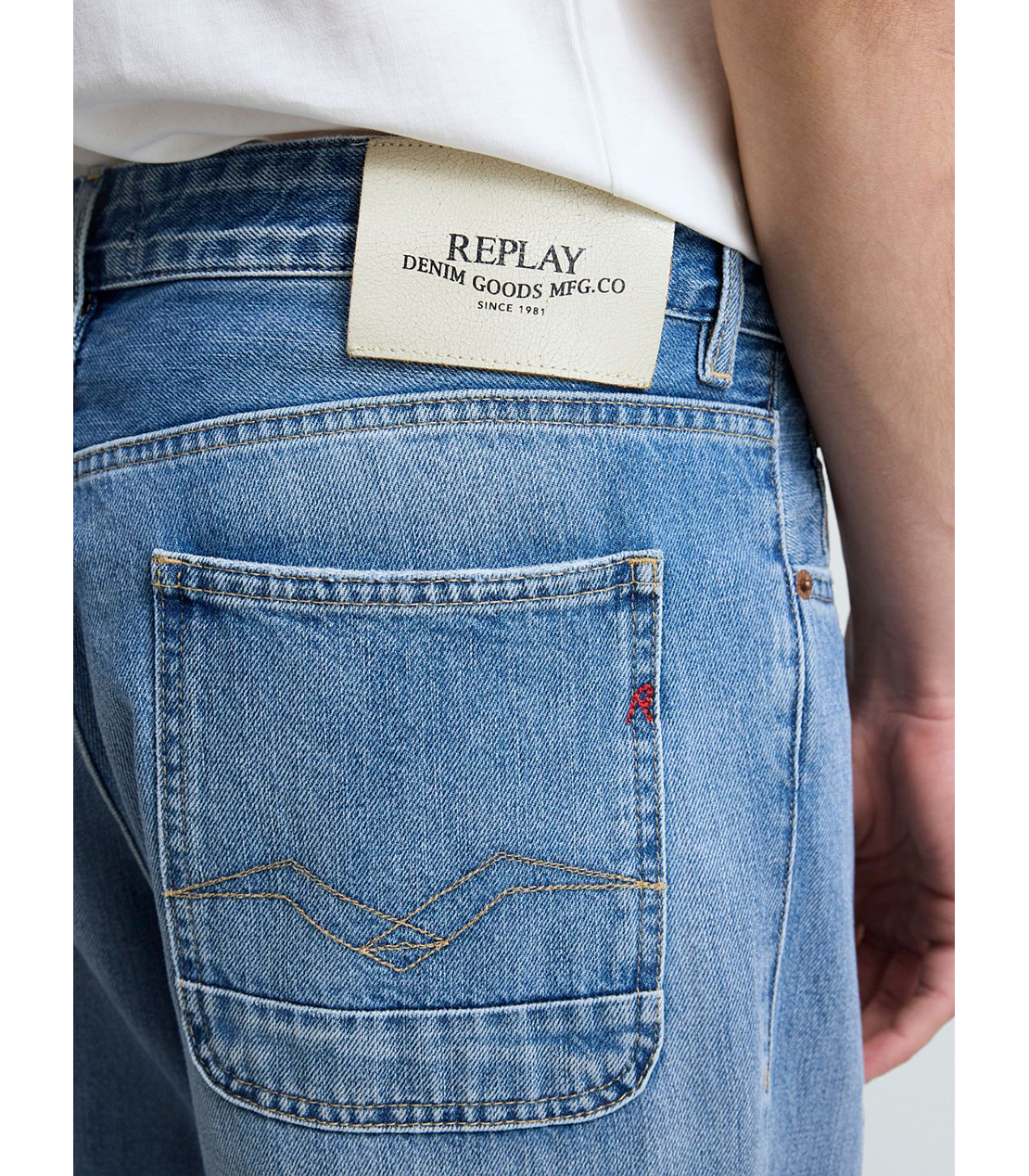 ルーズフィットDEEWEY インディゴデニム 詳細画像 ライトブルー 7